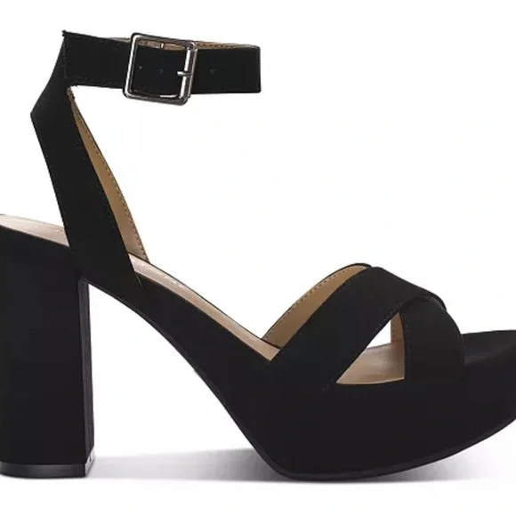 Sun + Stone block heel sandal - Picture 1 of 9